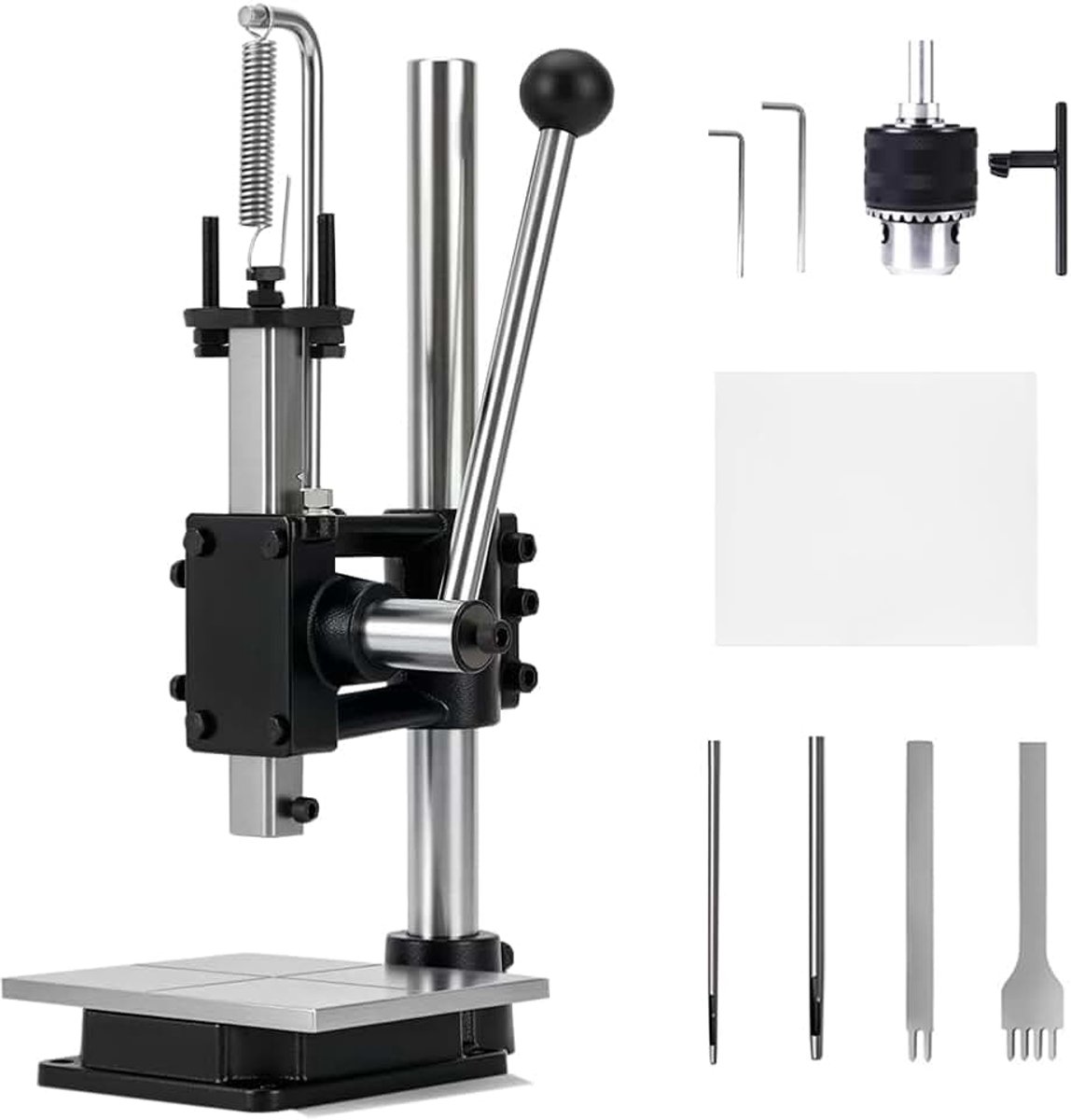 Lederen perforator voor leer, perforator, gereedschap, aluminium plaat voor huishouden, gatenmachine voor leerdrukmachines, stansen, tanden, stempels, punches, pons, doe-het-zelf machine om te