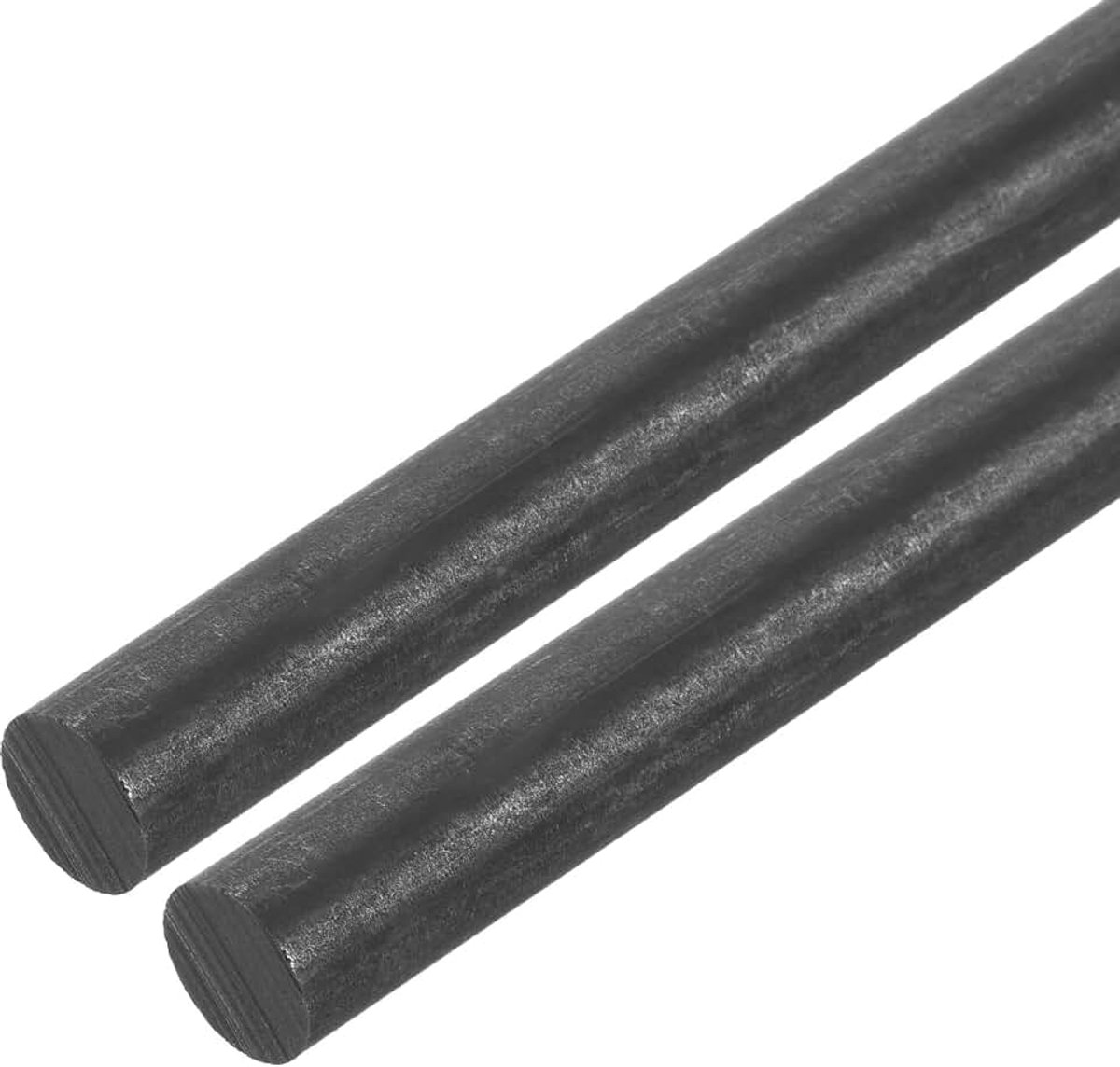 Grafietstang, beugelstang van grafiet, cilindrisch, carbonstang, 305 x 12 mm, zwart, voor elektroden, smeltgieten, potjes, verpakking van 2