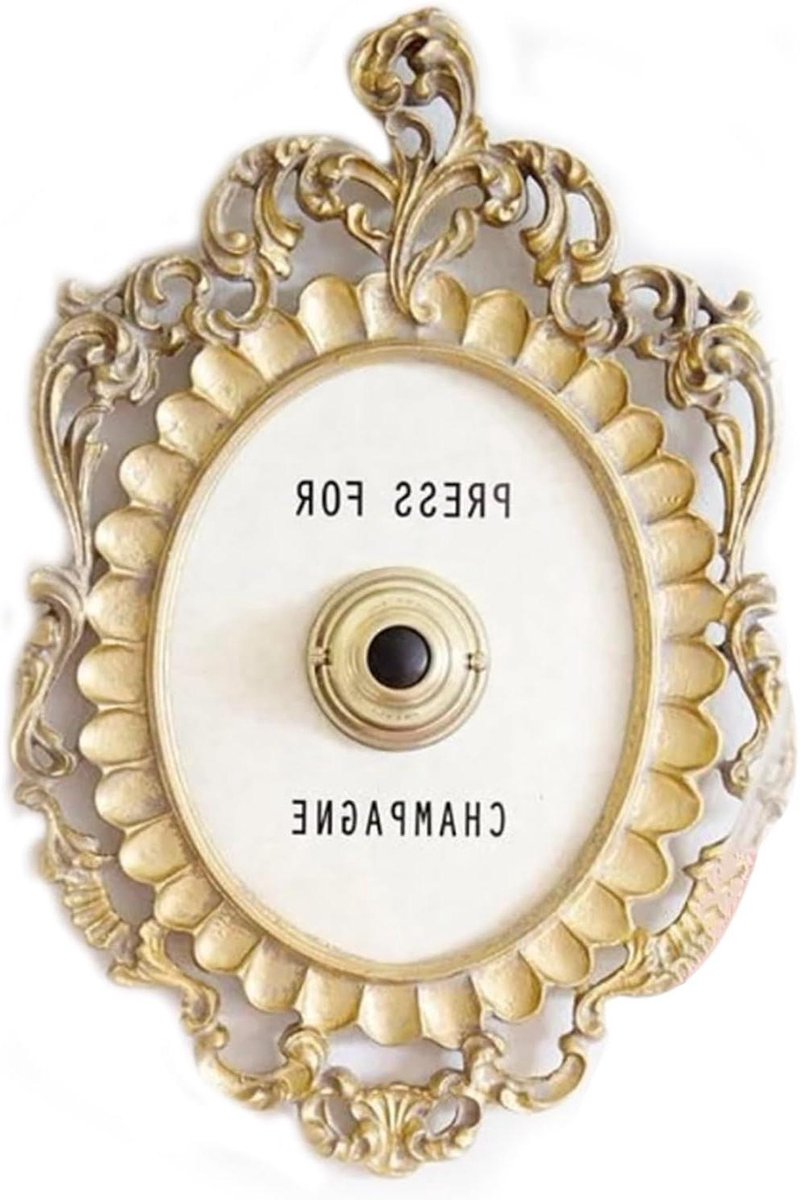 Decoratieve Deurbel - Vintage Ornament - Huis Verfraaien - Luxe Gouden Afwerking - 20 x 14.5 cm - Goud