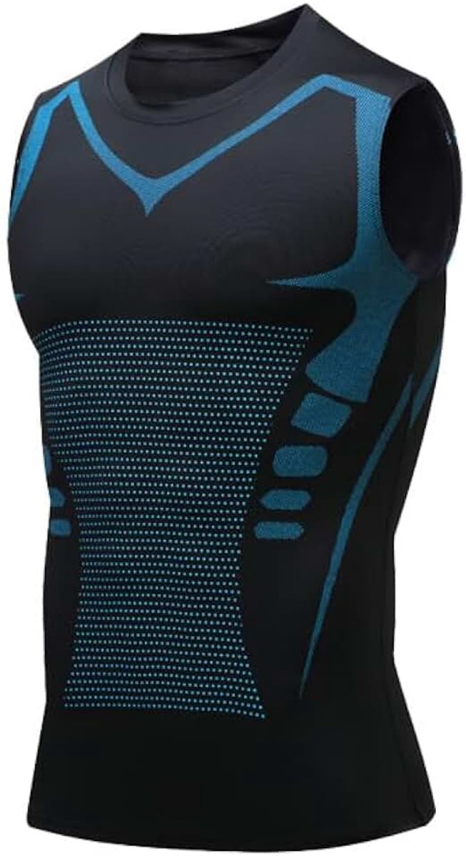 Shirt voor mannen afslankende bodyshaper strakke shapewear taille trainer vest workout tanktops