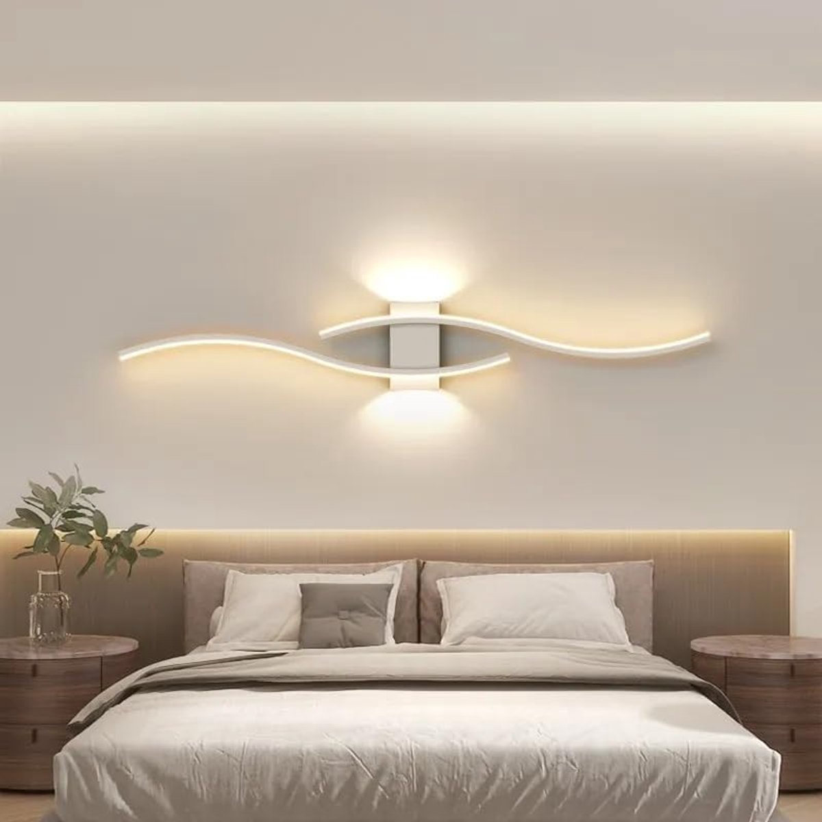 Riserva LED Wandlamp Wit - 27W - 3000K Warm Wit - Moderne Lange Wandlamp voor Hal, Trap, Gang en Balkon