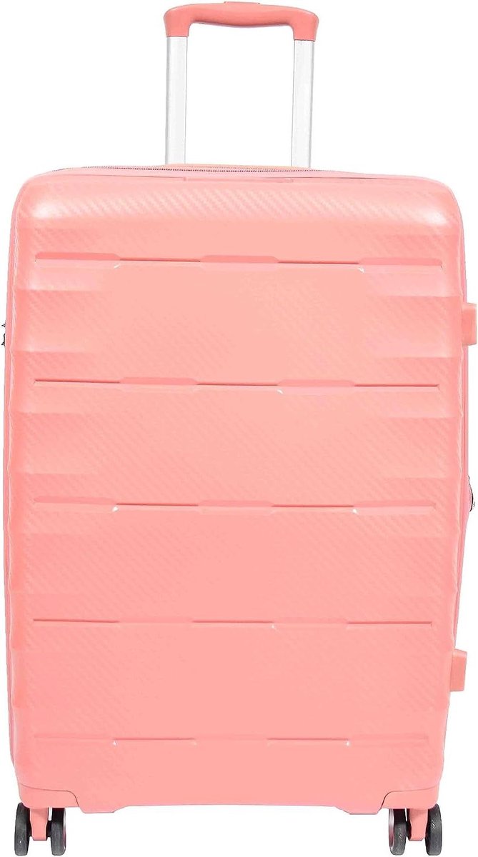 Reiskoffer - Hardschalen koffer - Vakantie reis - TSA-slot - Medium 66cm - Rose Goud