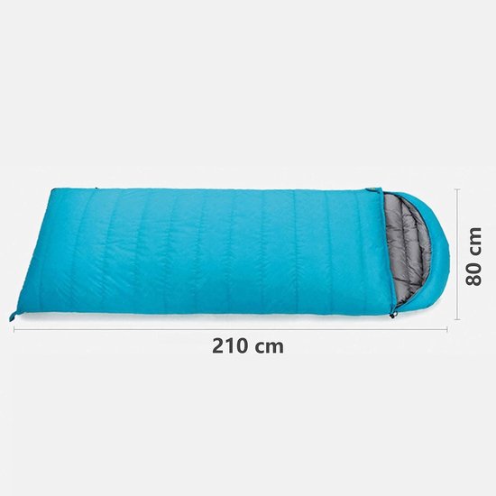 Donzen Slaapzak - Eendendons Zak - Kamperen en Hiken - Waterdicht Ademend - 400g Vulling - Wit — afbeelding 5