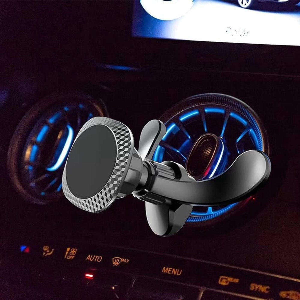 Telefoon Magneet,Ronde Ventilatiegaten Mobiele Telefoon Houder Mercedes Benz Draagbare Bescherming voor iPhone, Samsung Huawei