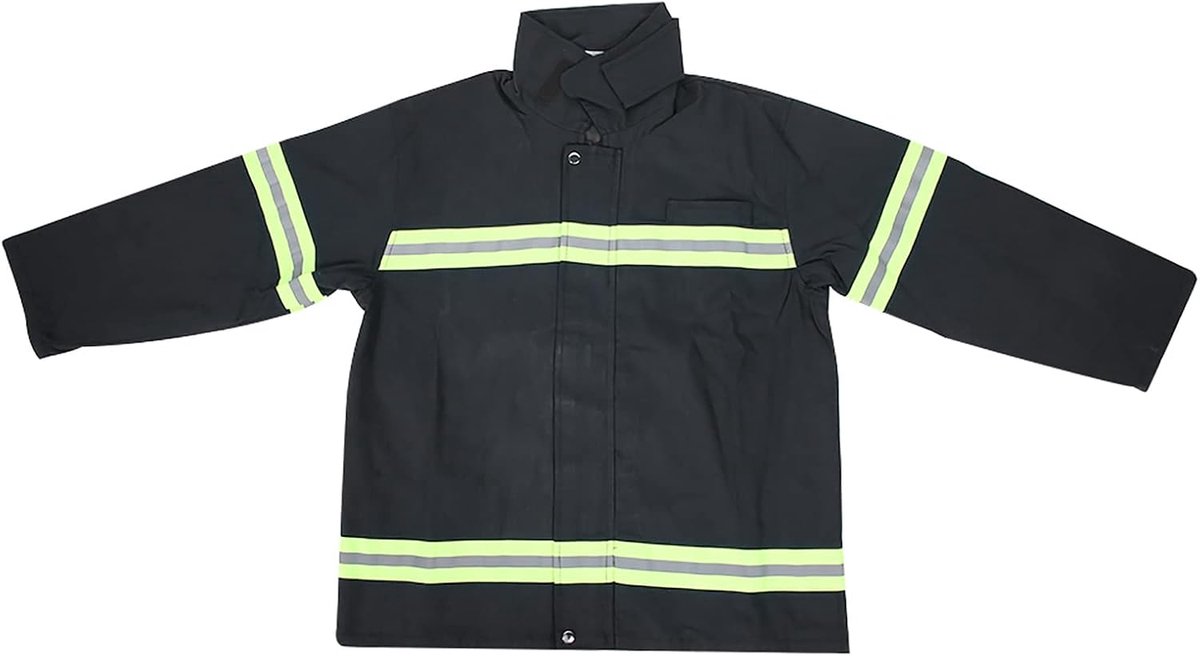 Kleding Omvat Jas en Broek, Vuurvaste Hittebestendige Brandweerlieden Beschermende Reflecterende Gevechtsoverall (-20°C Tot +200°C Werkomgeving)(XXL)