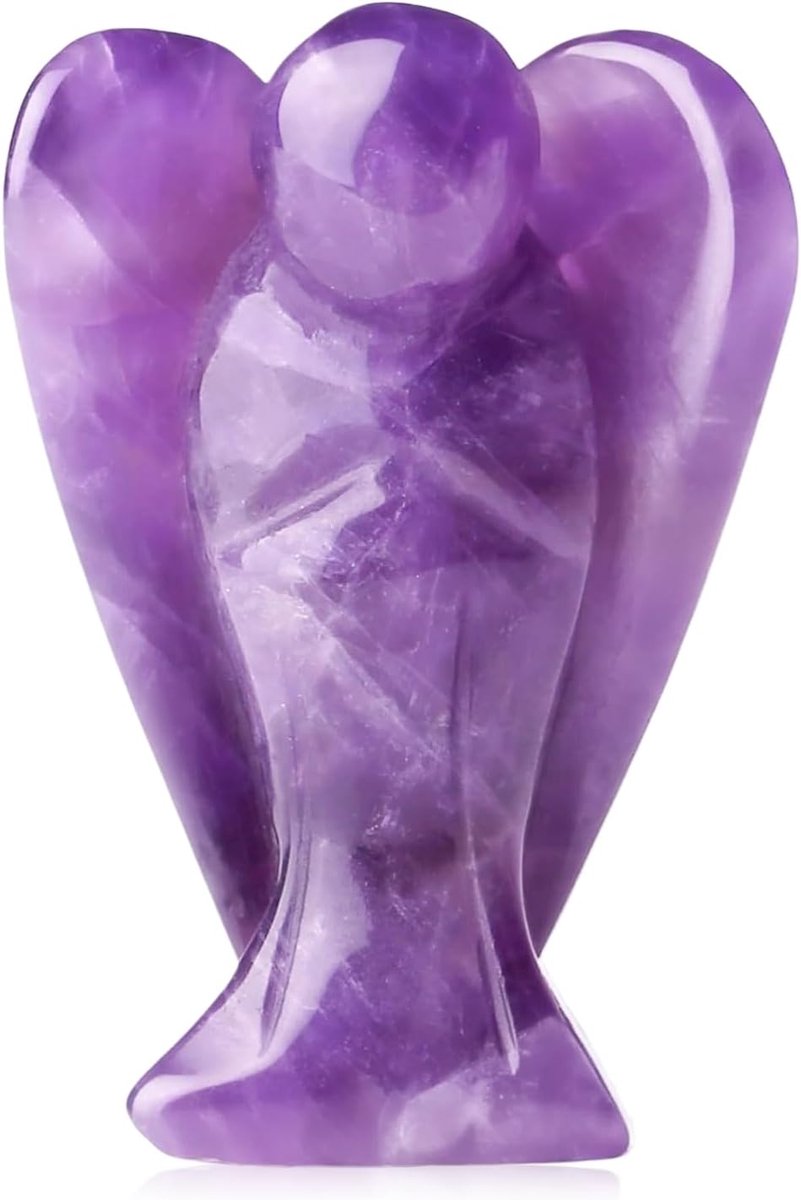 Kristallen Engel Beeldje, 3,8 cm Heilzame Edelsteen Ornament voor Huis en Kantoor, Spiritueel Cadeau voor Vrouwen, Verjaardag, Sympathie