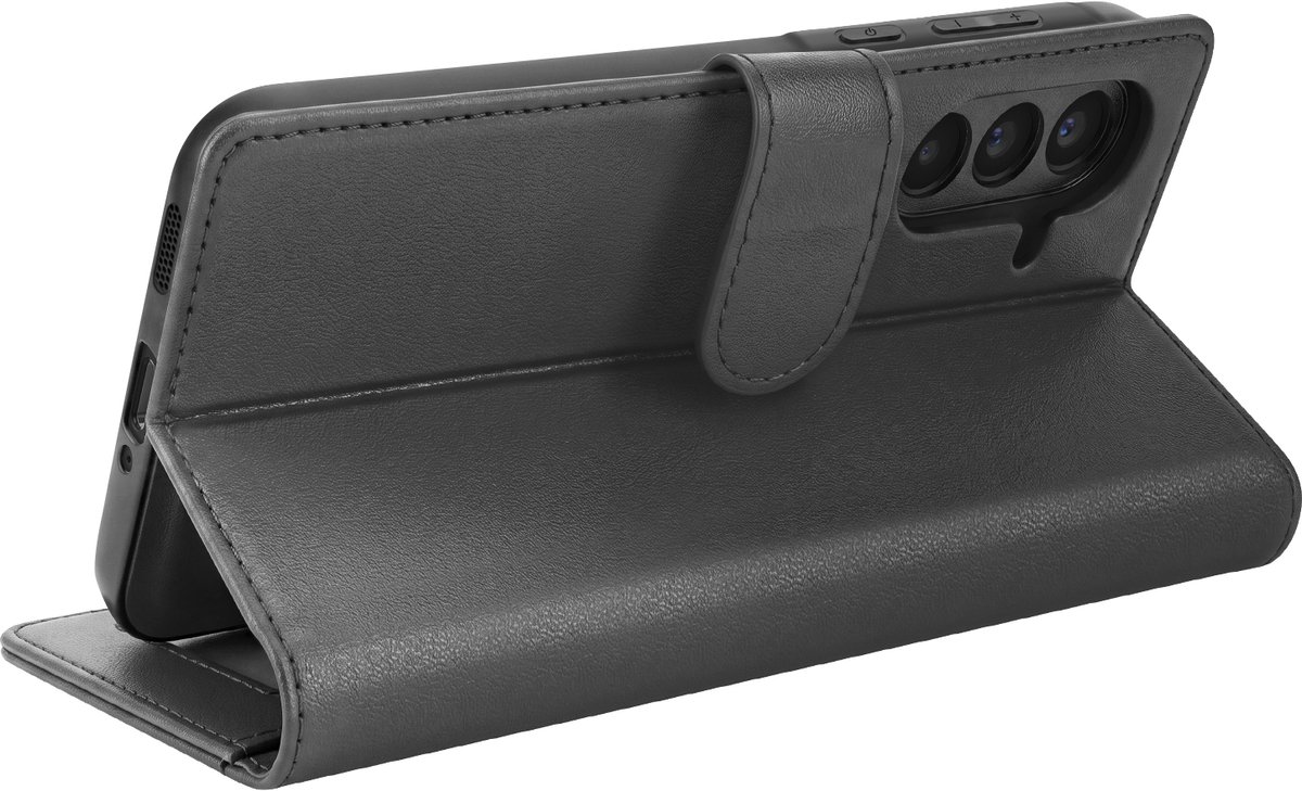 Mayaxess, Portemonnee Hoesje Geschikt voor Samsung Galaxy A57 Anti-RFID met Afneembare Backcover, Zwart