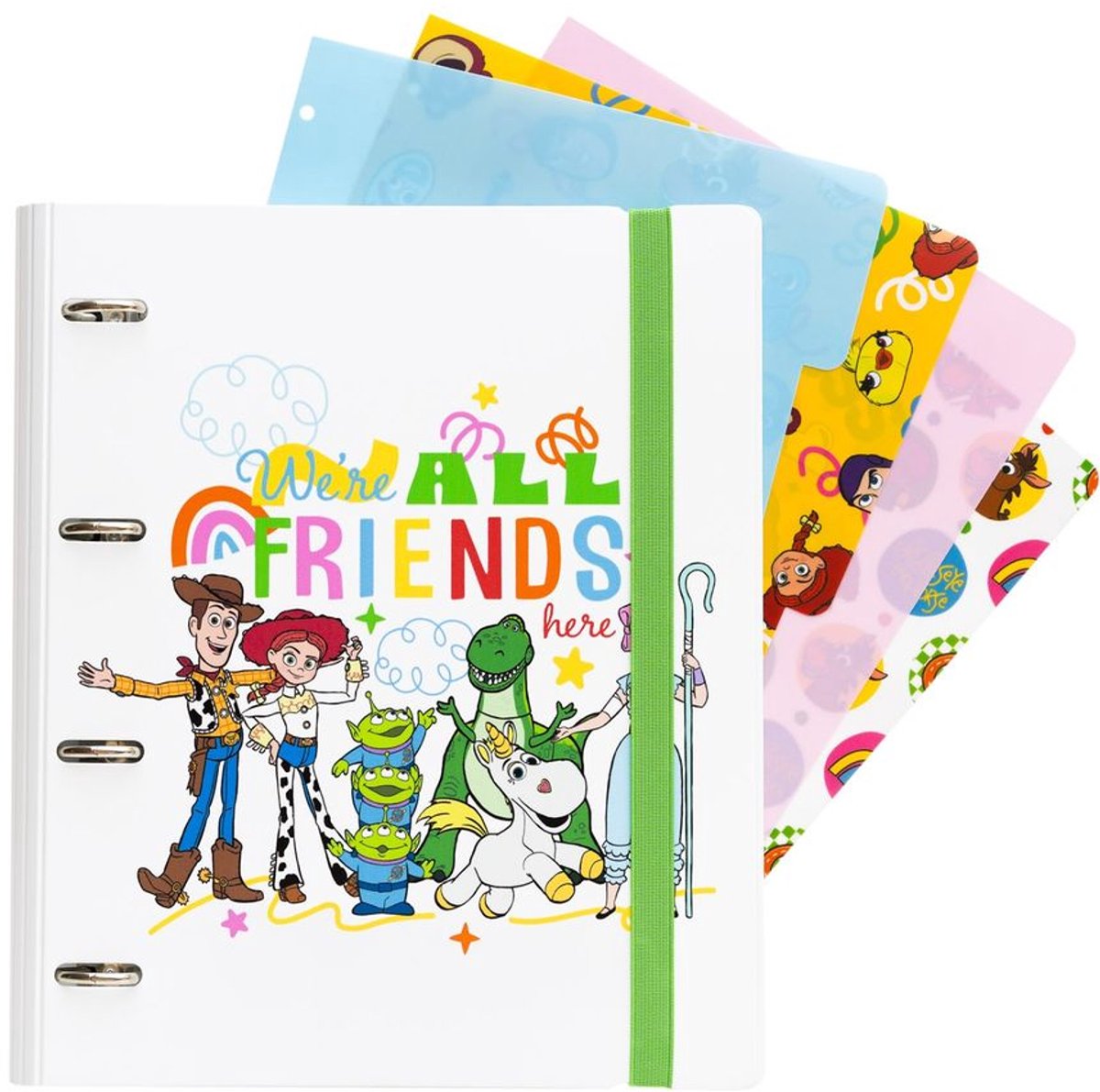 Grupo Erik Disney Toy Story - Polypropylene 4ring Ringband - Multicolours