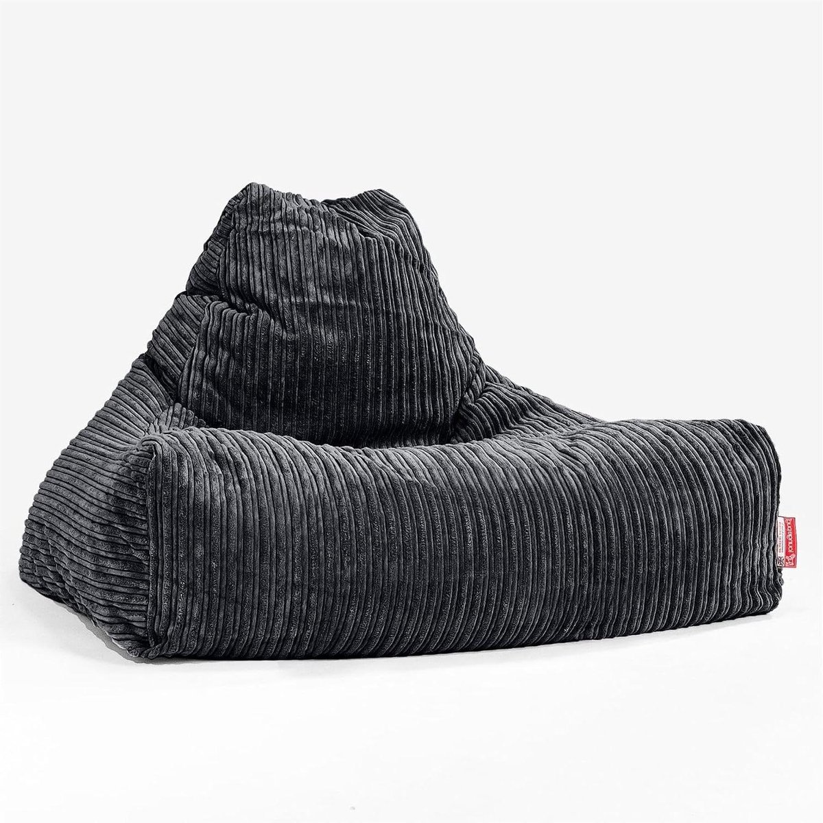 Zitzak Stoel - Poef Lounger - Lekker Ontspannen - Zacht Corduroy Materiaal - 85 x 90 x 85 cm - Zwart