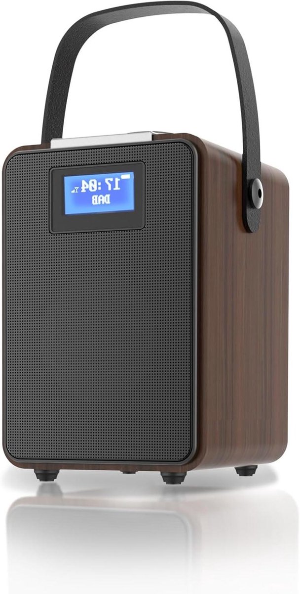 DAB Radio - Keukenradio Bluetooth - Muziek Luisteren - Twee Alarmen - Draagbaar - Zwart