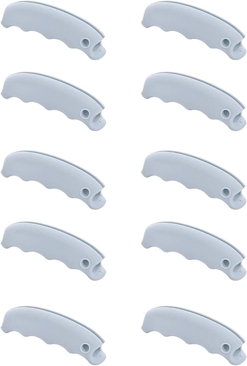 - Siliconen, Handgreep 10 Stuks Voor Zware Boodschap | Siliconen boodschappentashandvat Conversie Reden: Benadrukt ergonomisch comfort en met een gemakkelijk leesbare