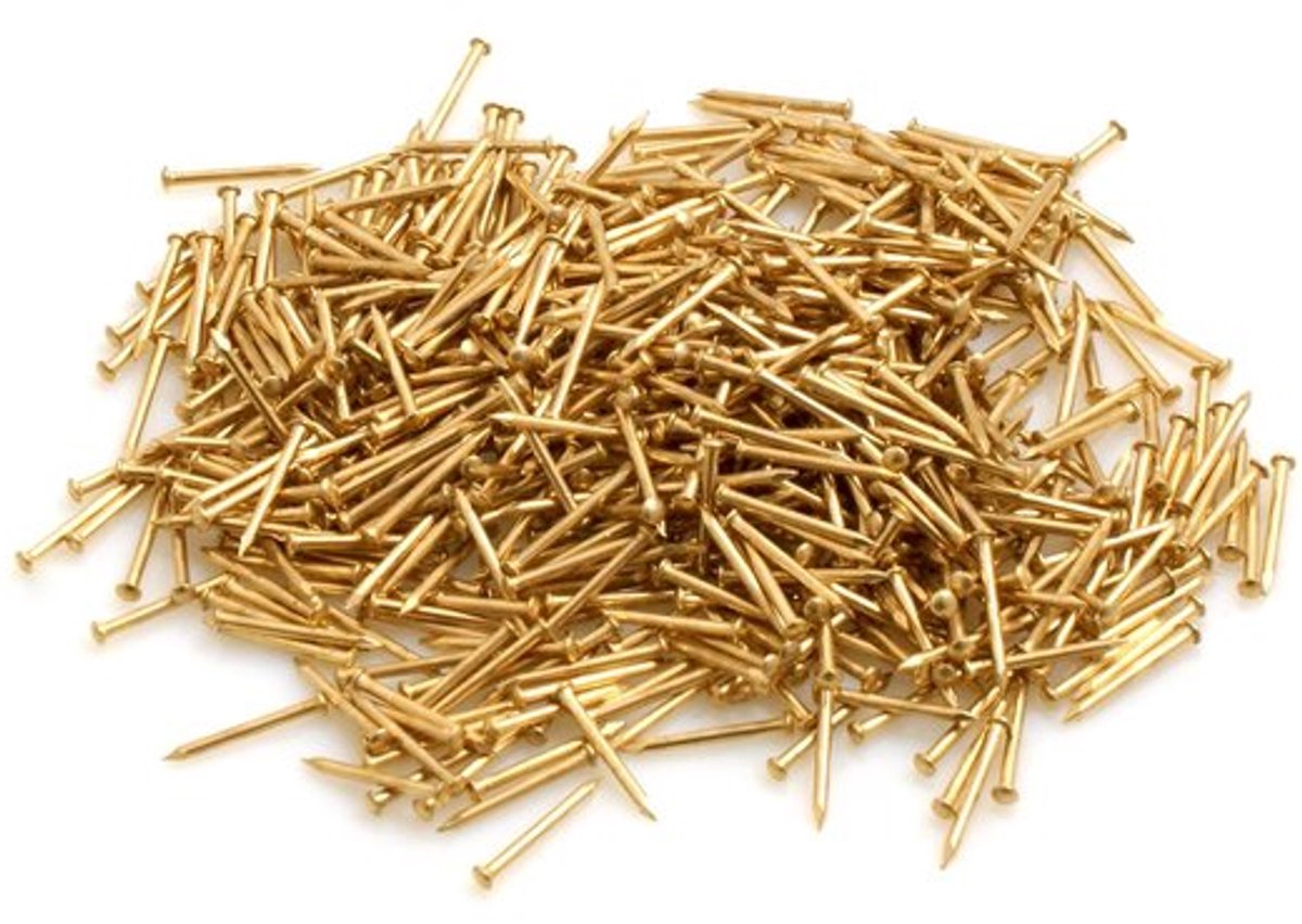 Ronde Kopspijkers - 1mm x 12mm - Ideaal voor Creatief Werk - 50g - Ongeveer 590 Stuks - Perfect voor Hobbyisten - DIY Projecten