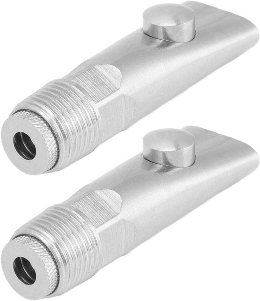 Stainless Steel Varkens Drinknippel, Set van 2, Voor Varkens en Biggen met G1/2 Draad en Even Water Volume