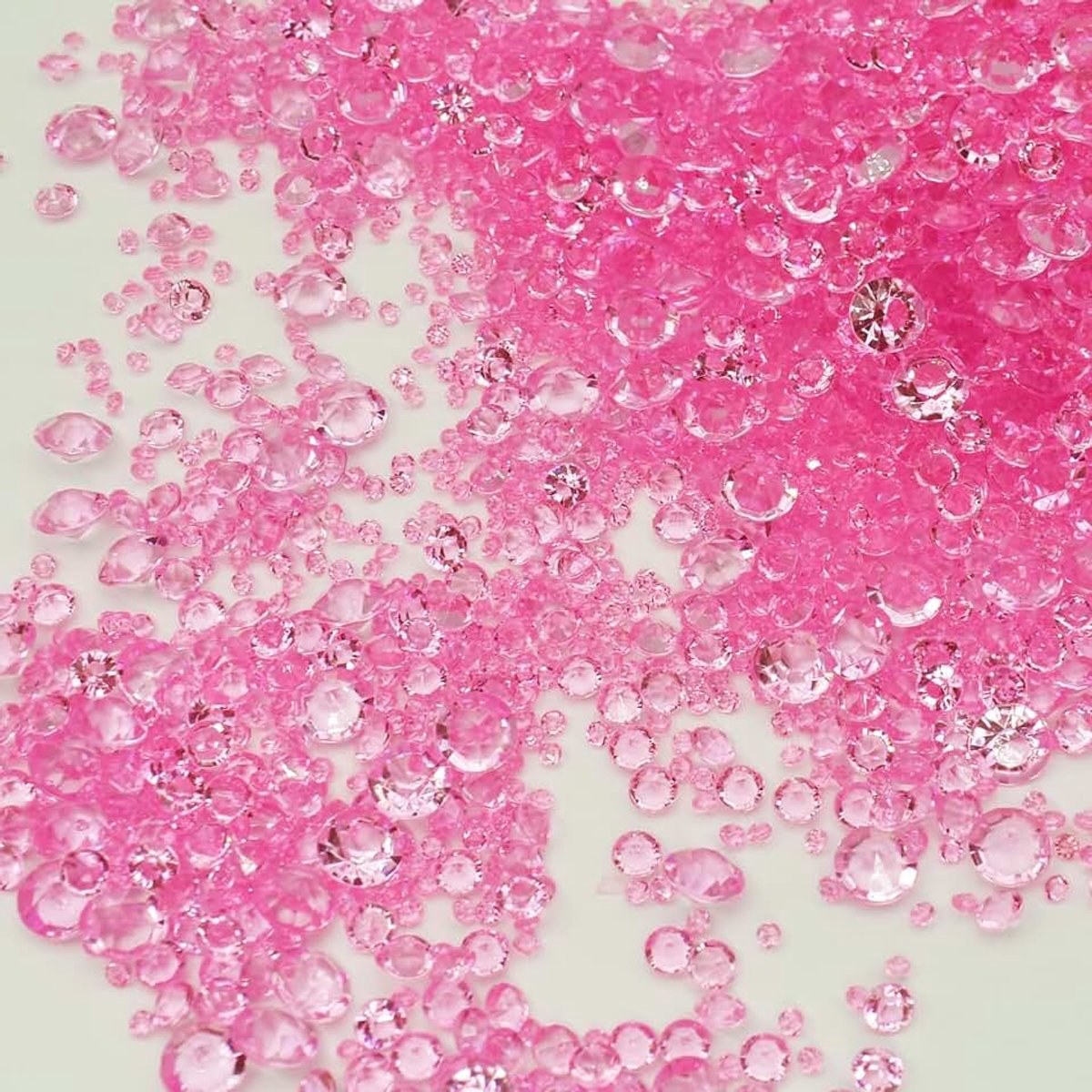 Strooidecoratie, diamanten, decoratie, acryl kristallen, diamanten, strooidecoratie, bruiloft, acryl, diamant, tafeldecoratie, strass, voor vaasvuller, bruiloft, verjaardag, 3 mm, 6 mm, 10 mm Roze