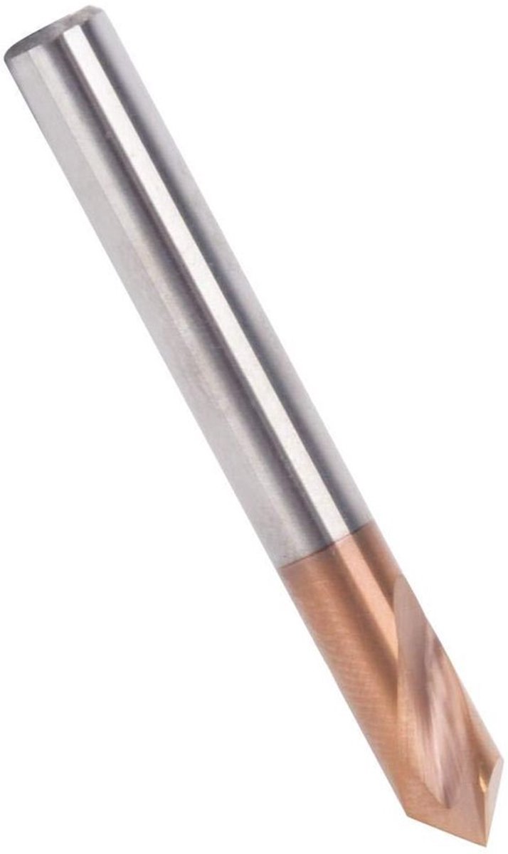 Centreerboor voor staal met siliciumcoating, dubbelgebruik, 55HRC, vastpuntboor voor het draaien van siliciumcoating (D5*50 * 2T*90°)