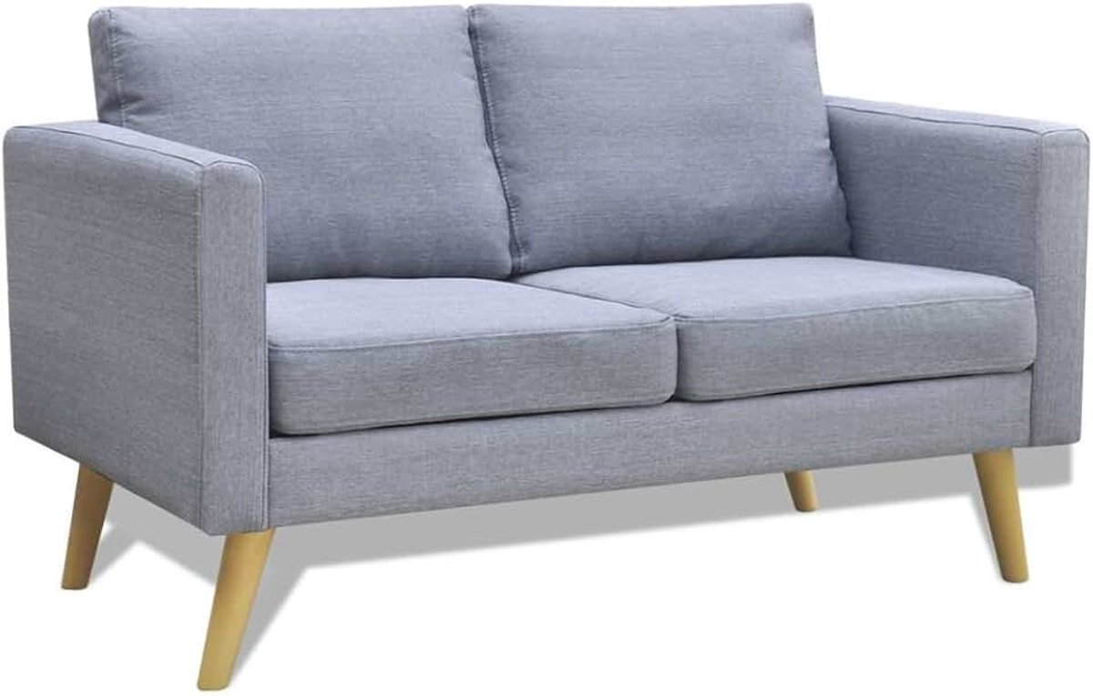 2-zitsbank van stof, slaapbank voor 2-zitsbank, bank voor woonkamer/kantoor, modern, bank, slaapbank, meubels voor woonkamer, lichtgrijs