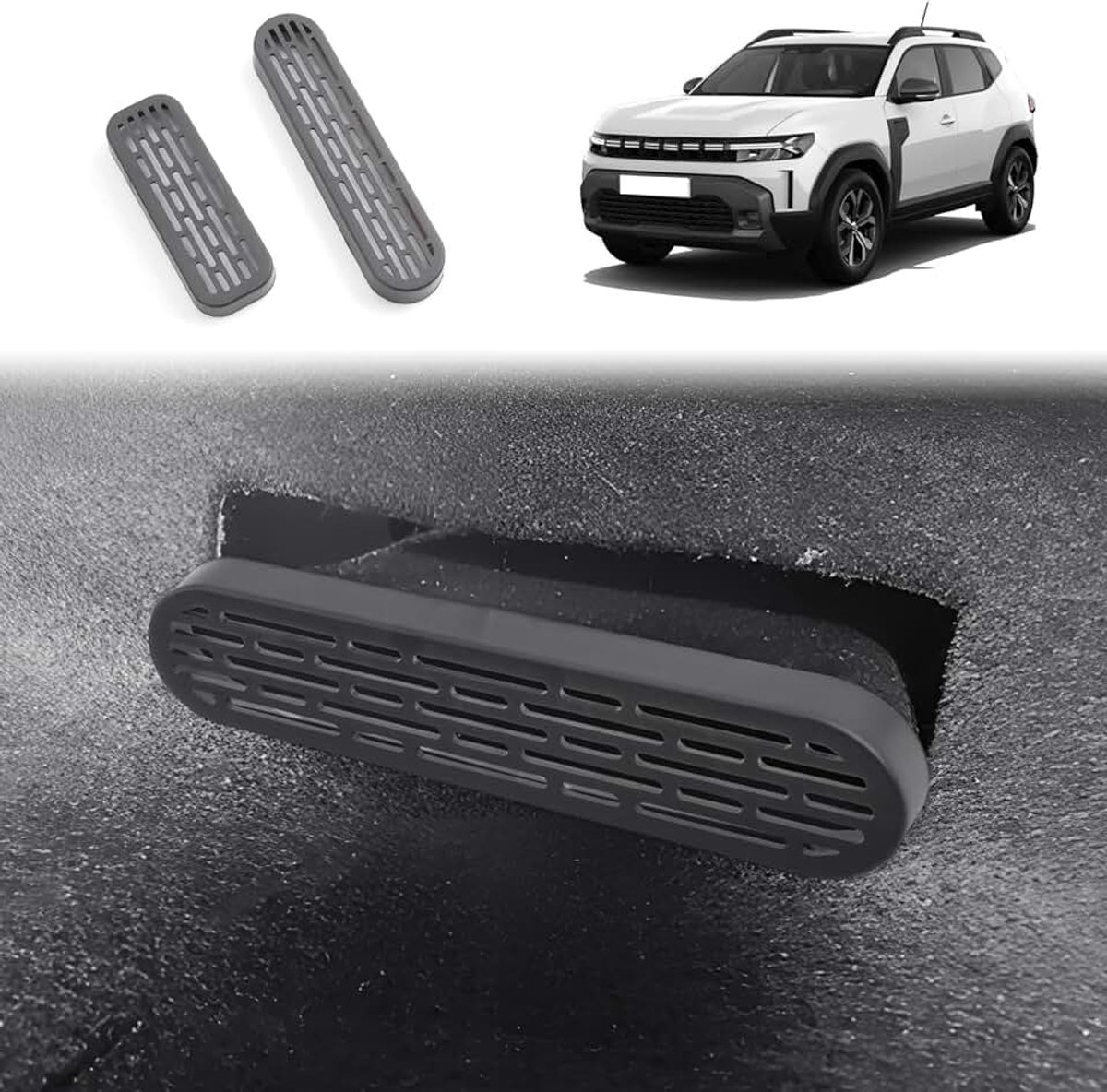 Bigster 2025, luchtfilterafdekking, Duster 3 2025, luchtbescherming voor airconditioning onder de stoel, accessoires Dacia Duster 3 2025