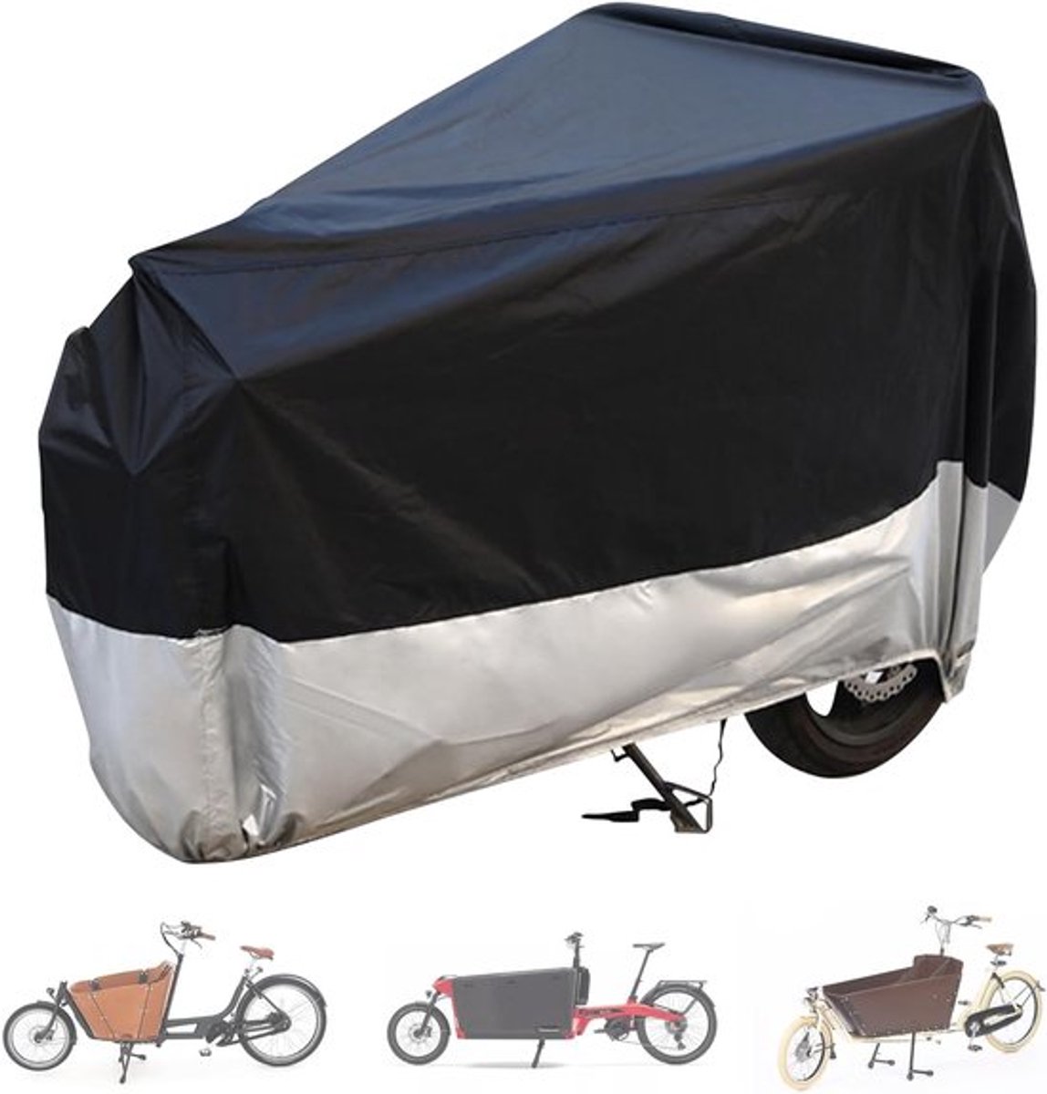 Waterdichte Fietshoes van 420D Oxford Stof, UV-bestendig en Scheurbestendig, Ideaal voor Buitenopslag, Afmetingen 285 x 65 x 115 cm