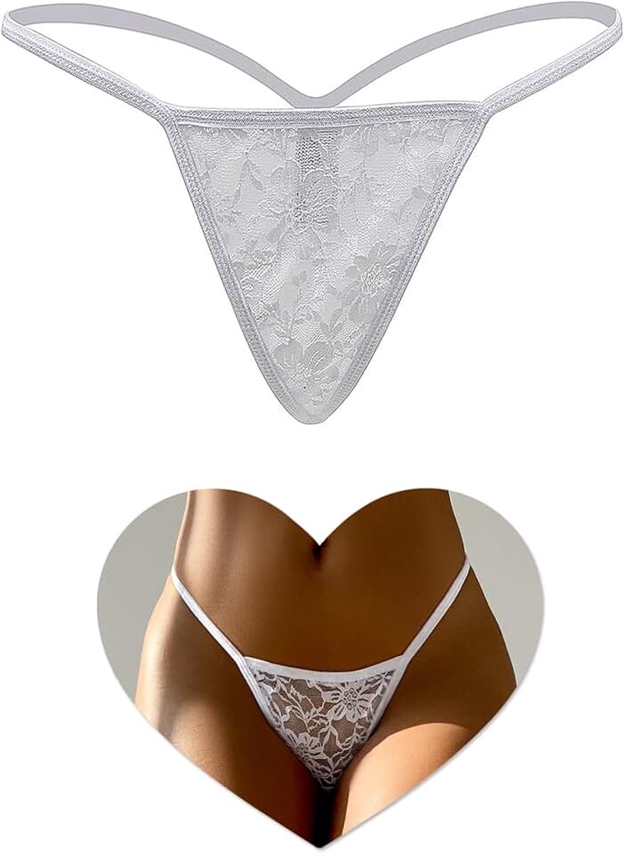 Tanga Dames S-2XL Sexy Dunne Onderbroek Kant | Braziliaanse Slip Grote Maten Lingerie Dames Lage Taille Elastische Slipje Curvy Thongs Ondergoed Panties Underwear Women