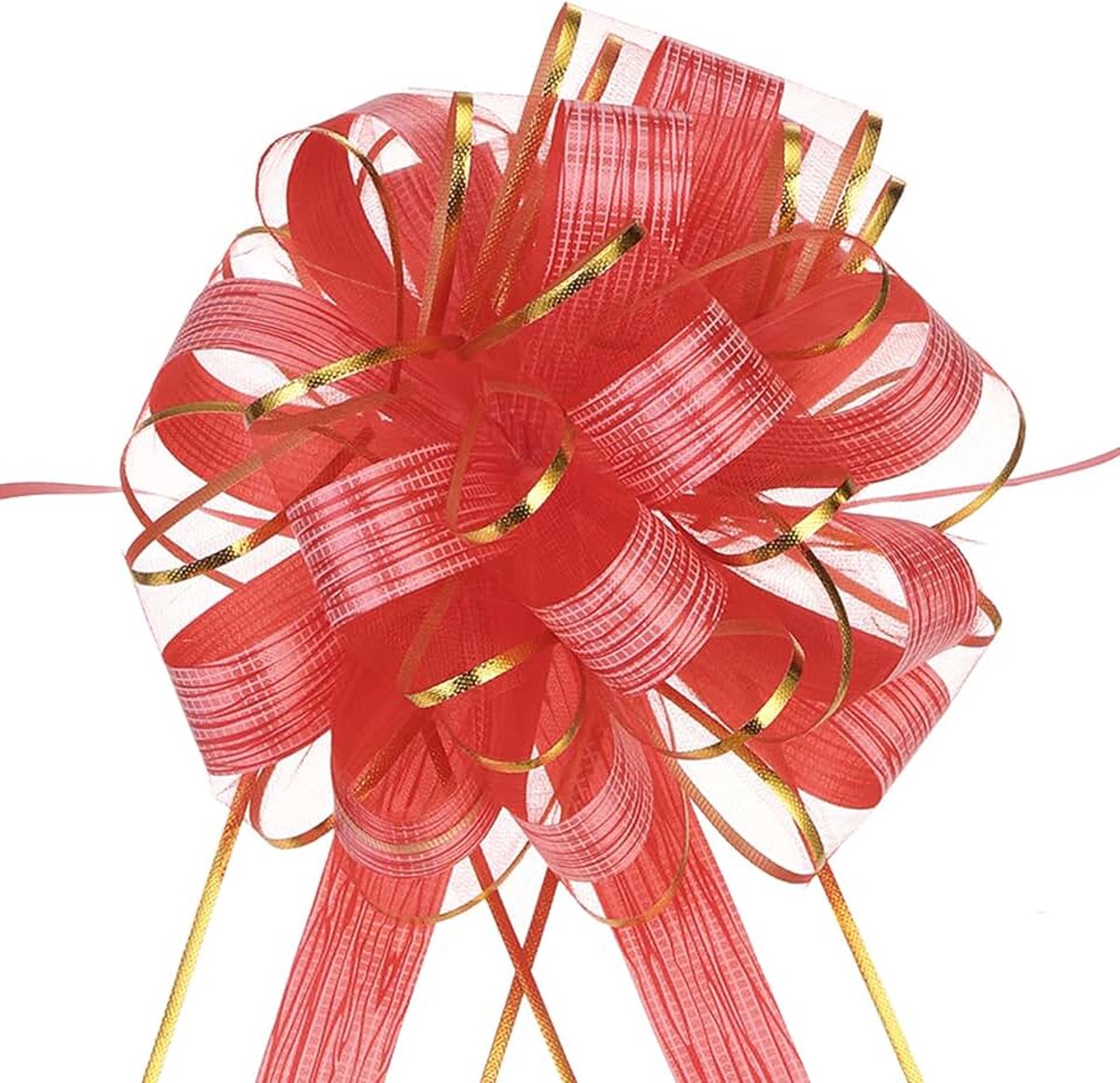 Strikken, grote strik, geschenkverpakking, strik, organza rood, voor bruiloftsmanden, kerstfeest