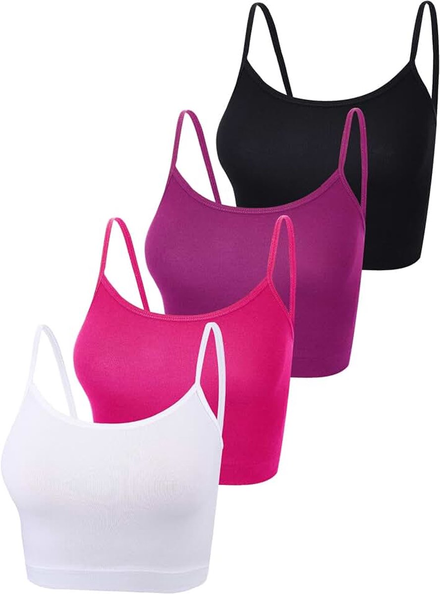 3 stuks lijfjes top crop tanktop