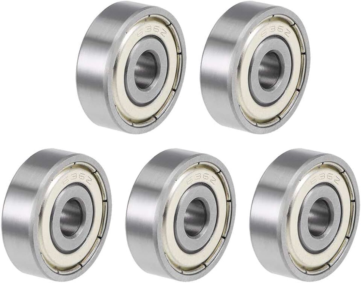 Lagers 636ZZ Z2 dubbel afgeschermd koolstofstaal 6 mm x 22 mm x 7 mm