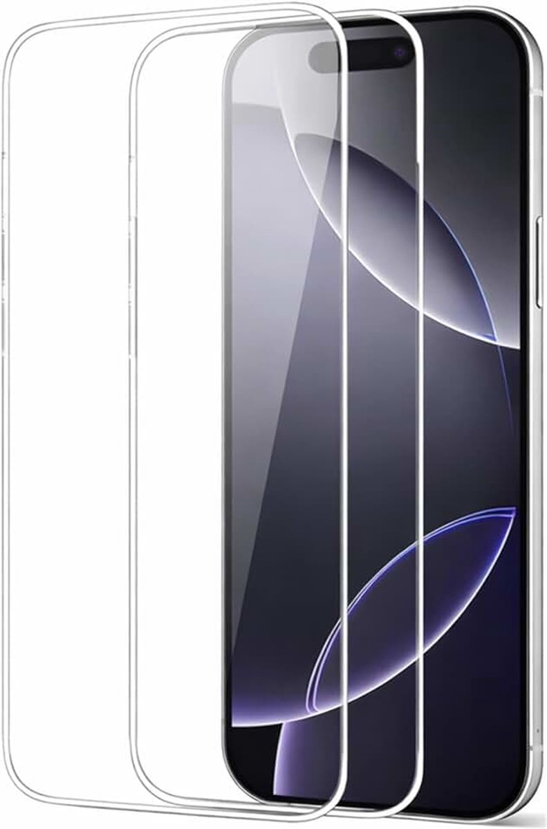 Screenprotector van Gehard Glas voor iPhone 16 Pro Max [6,9”]– 2 Stuks, 9H Beschermfolie, Hoge Transparantie en Gevoelige Touch Bediening