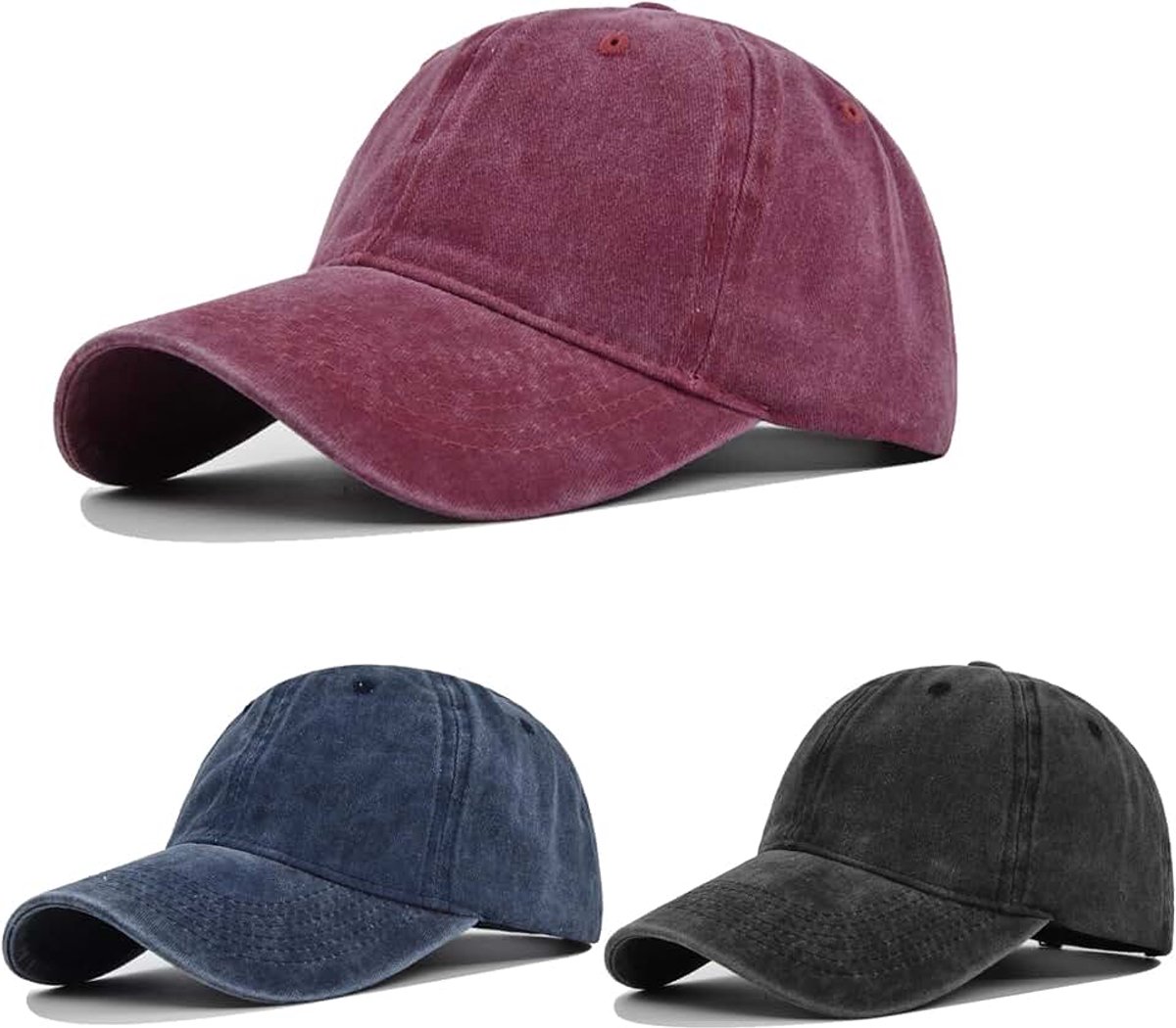 2/3 Pack Baseball Cap voor Heren Trucker, Klassieke hoed snapback cap