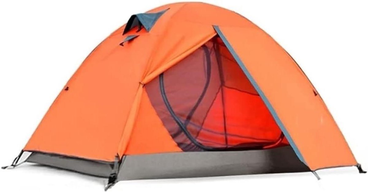 Kampeertent voor 2 Personen - Dubbele Tent Outdoor - Kamperen en Wandelen - Regendicht en UV-beschermend - 210x140x110cm - A