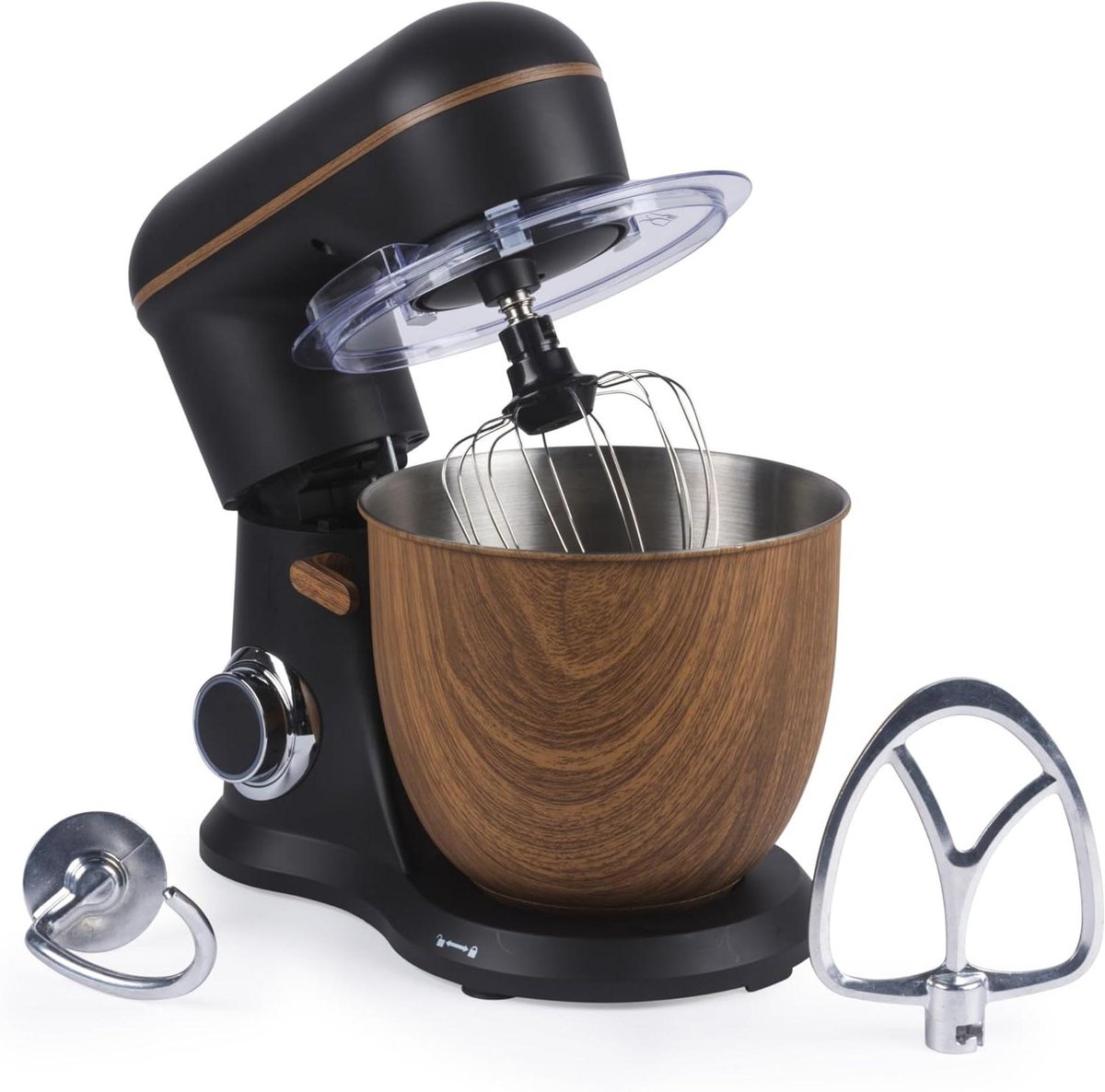 Keukenmixer - Food processor - Bakken en mixen - 1300W Krachtige Motor - 5 Liter Kom - Mat Zwart