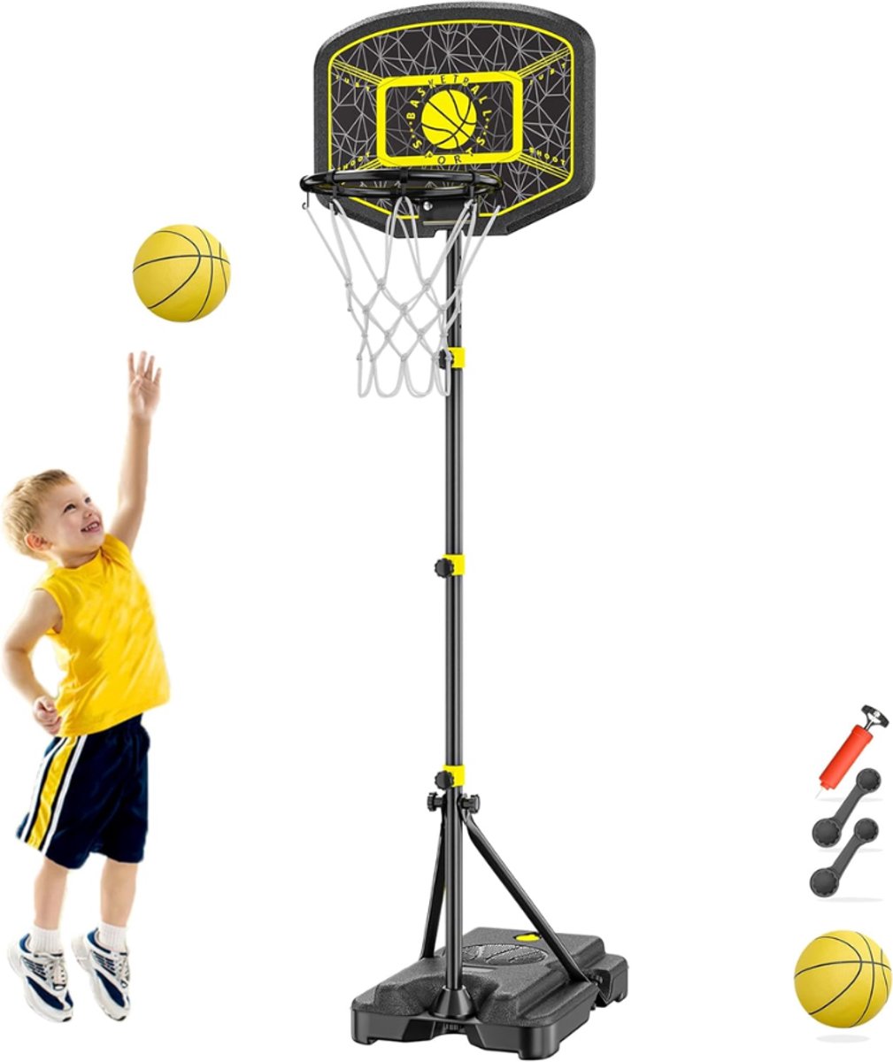 ZRNS® Basketbalpaal - Basketbal Standaard - Basketbalring met Standaard - Hoogte Verstelbaar 110-190 cm