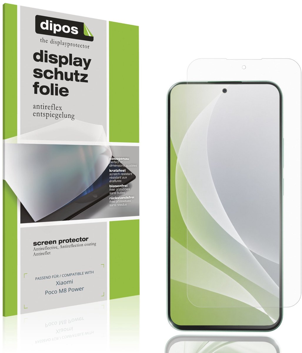 dipos – 4x Matte Beschermfolie geschikt voor Xiaomi Poco M8 Power | Krasbestendige & antireflecterende Screenprotector Ultra-Thin