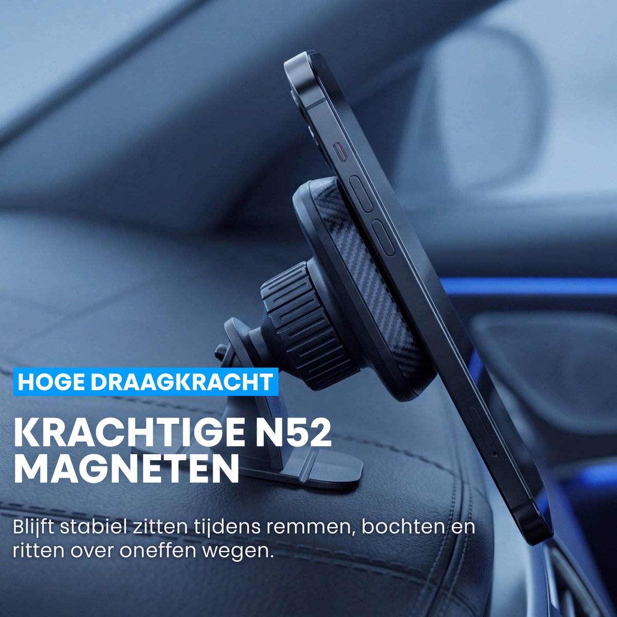 Phreeze C22 Duo - Telefoonhouders Auto Magnetisch - Magneet Telefoonhouder - Auto Telefoonhouder - Magnetische Telefoonhouder - 3M VHB Plaksticker - Klein - Universeel - 2 Stuks — afbeelding 10