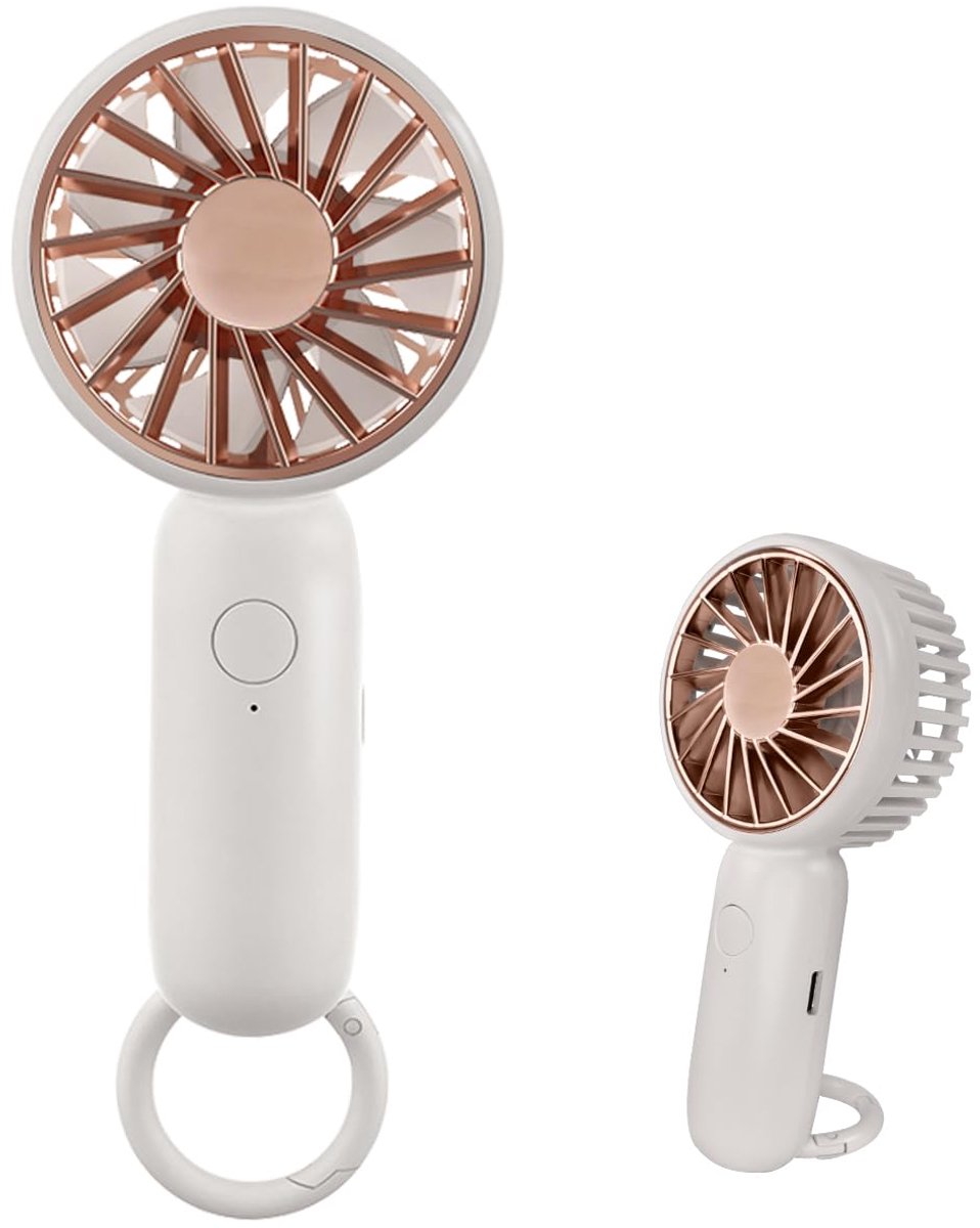 Draagbare mini-ventilator - krachtige bureauventilator - schattig design - ideaal voor binnen en buiten - SnelShoppen
