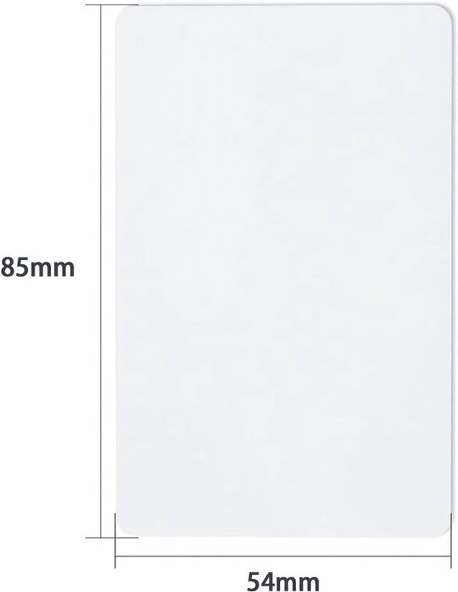 Allecto Plus - Rewritable 13.56MHz Witte PVC Rfid Kaarten voor Mi-Fare 1K S50 MF1