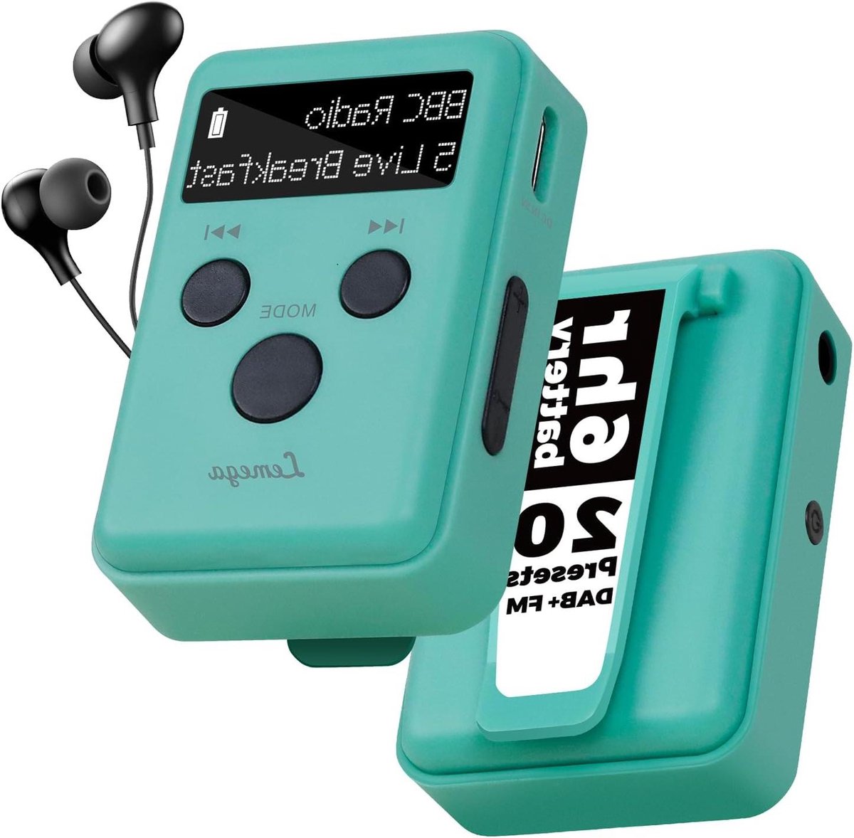 Draagbare Radio - Digitale Ontvanger - Muziek Luisteren - Ingebouwde Antenne - 3.7 cm - Zwart