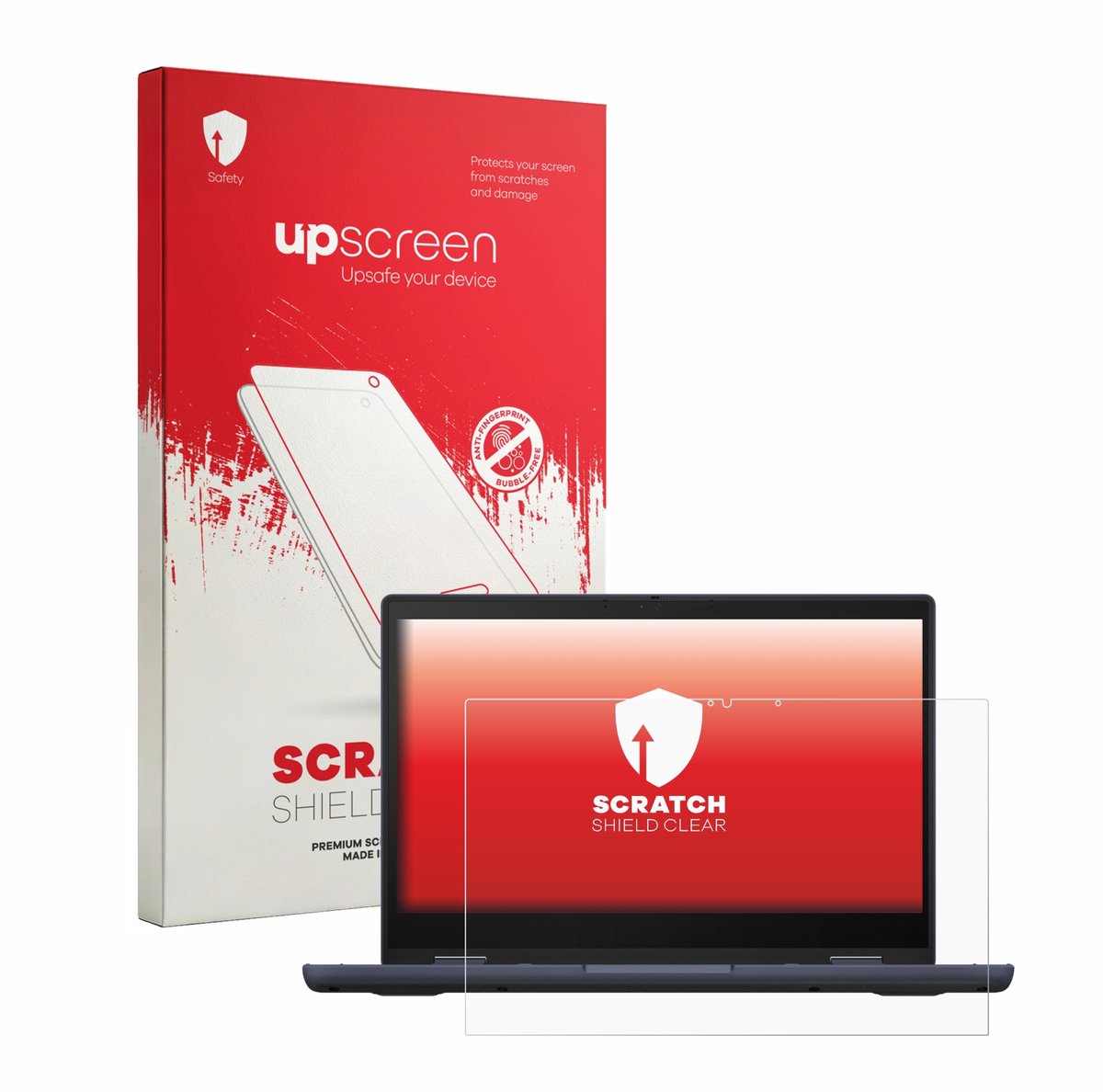 upscreen - Screenprotector voor ASUS ExpertBook BR1402 - Folie Beschermfolie transparant