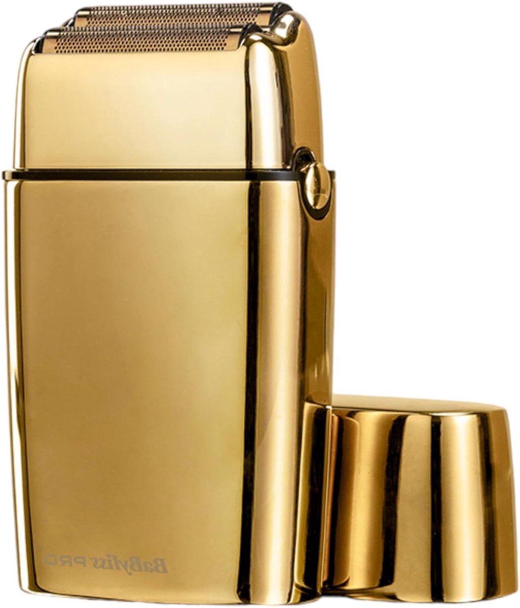 Scheerapparaat Dubbele Folie - Precisie Trimmer - Glad Scheren - Hypoallergene Titanium Folies - 180 Min Looptijd - Goud