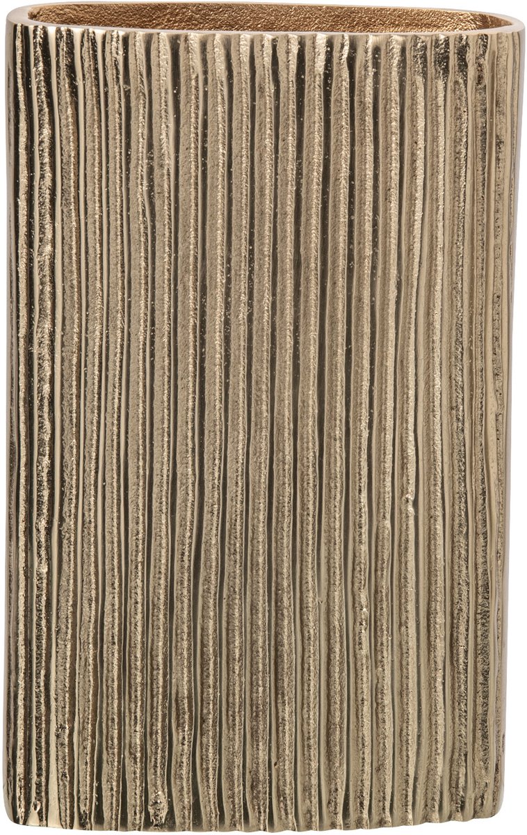 J-Line vaas - aluminium - goud - large