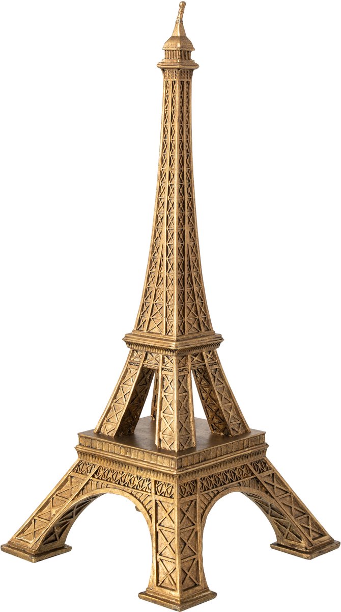 J-Line Eiffeltoren - polyresin - goud - large