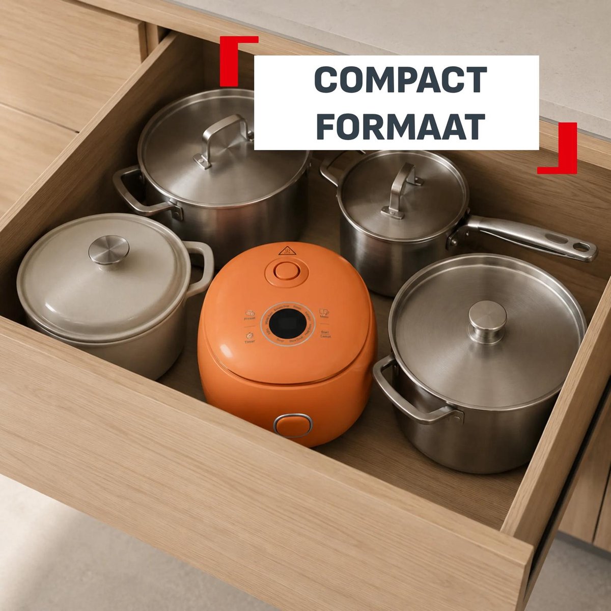 Tefal Pop RK535T - Rijstkoker - Compact - 2L - 8 programma’s - 24 uur uitgestelde start thumbnail 6