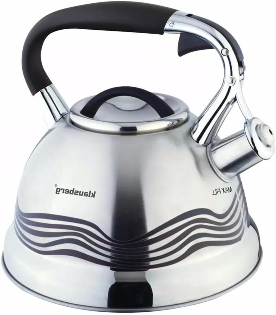 Waterkoker RVS - Grote fluitketel - Water Koken - Voor alle warmtebronnen - 27 Liter - Zilverkleurig