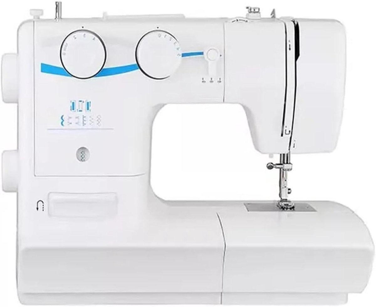 Naaimachine - Huishoudelijk gereedschap - Kleding repareren - 8 Ingebouwde steken - 60W Vermogen - Zwart