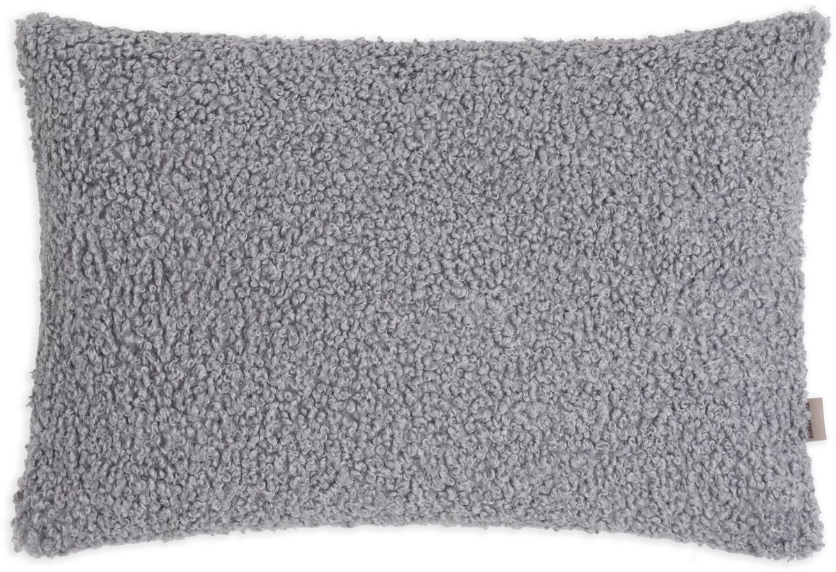 Knit Factory Rolf Sierkussen - Licht Grijs - 60x40 cm
