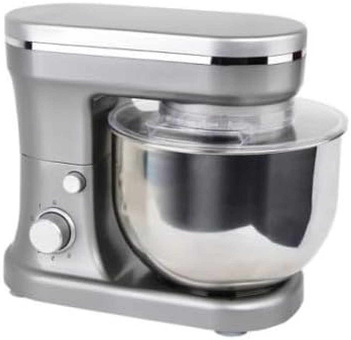 Keukenmachine - Mixer - Bakken en Koken - Planetaire Beweging - 5 Liter Kom - Zilver Rood