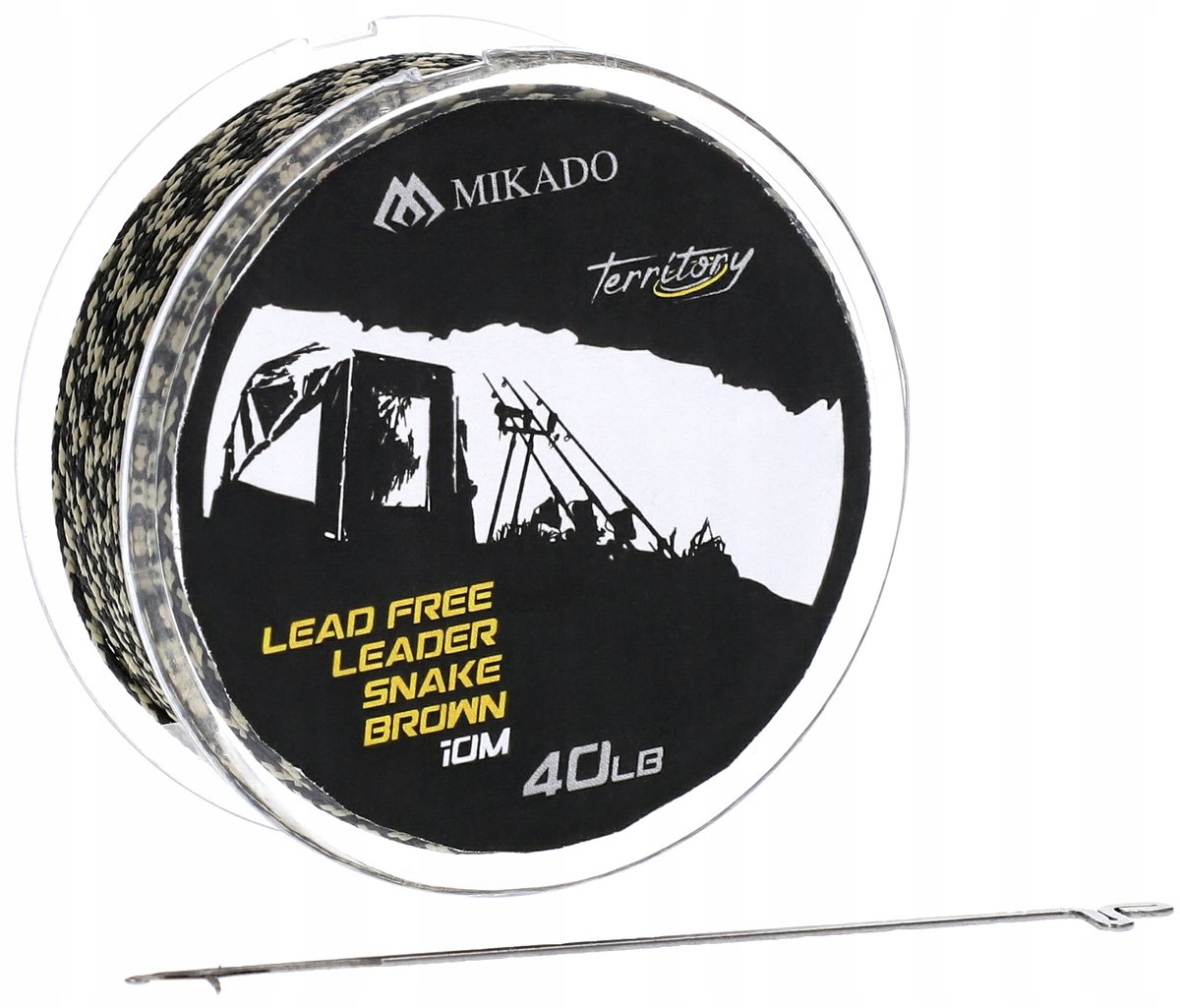 Mikado Lead Free Leader Dark Camo 40lb/10m - Zonder Lood
