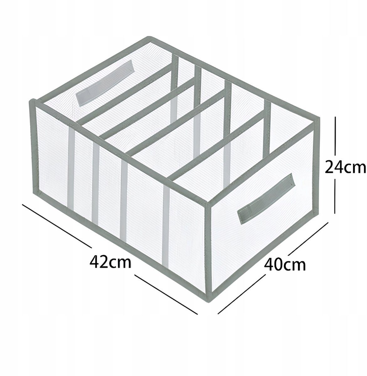Opbergbox Slaapkamer 42x40x24cm - 5 Vakken Net voor Beddengoed