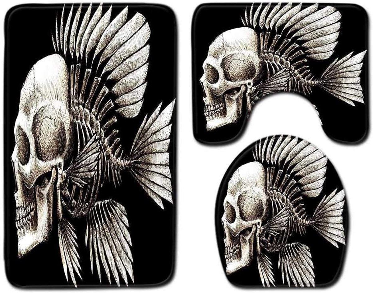 Mat, Bad Mat, Badkamer Anti-slip Mat, Toiletmat Driedelige Set, Badkamer Deurmat, Machine-wasbare Badkamer Tapijt 50 * 80cm