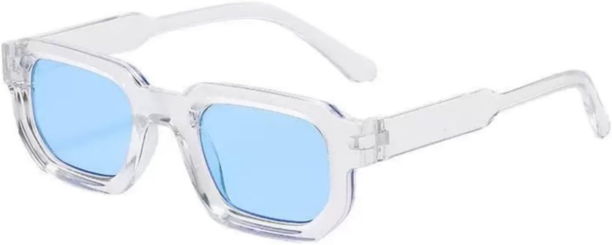 Rechthoekige zonnebril voor dames en heren, retro bril, uv-bescherming