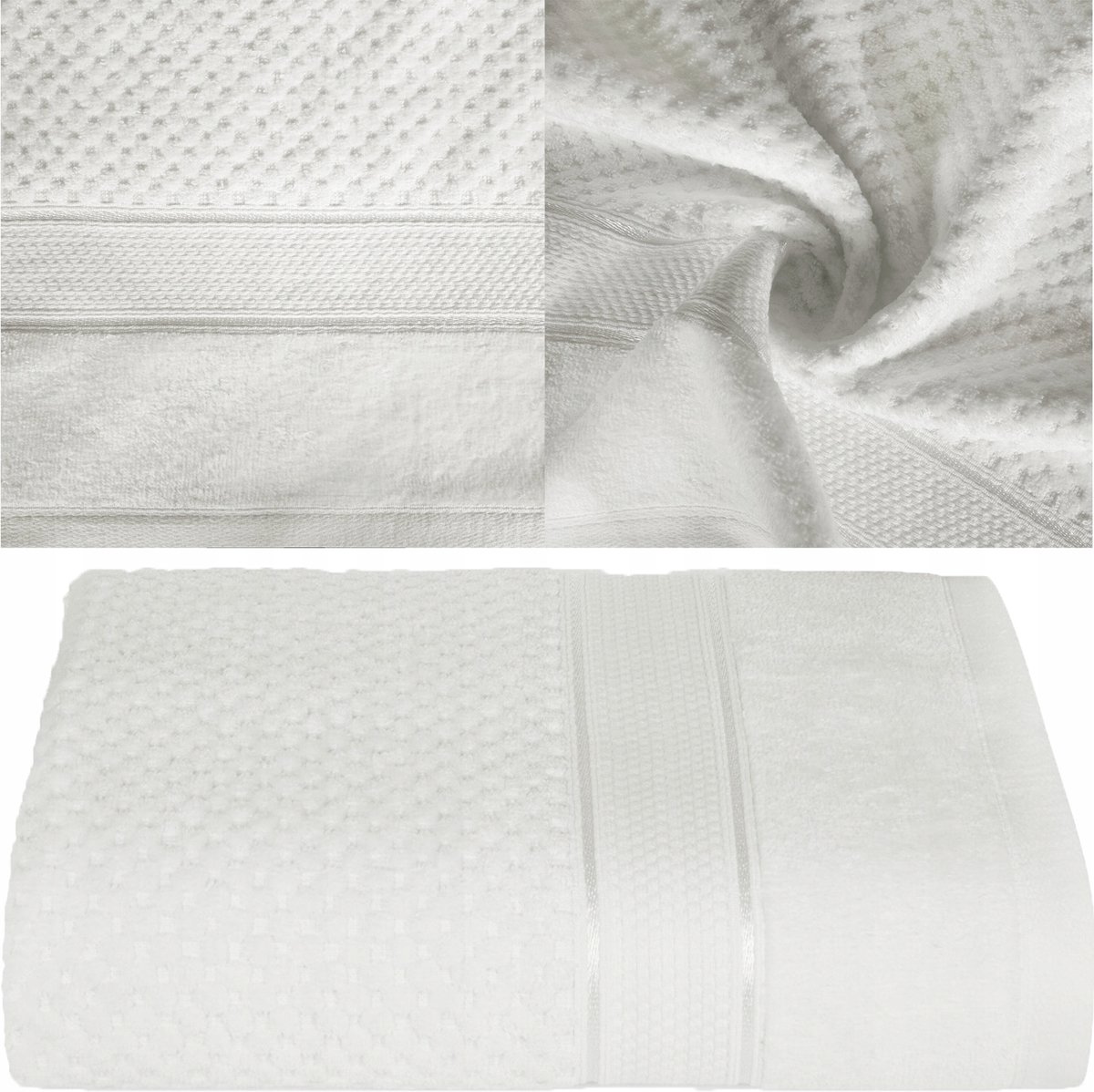 Luxe Katoenen Badhanddoek 50x90cm 500 GSM Wit